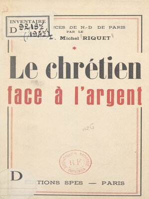 cover image of Le Chrétien face à l'argent